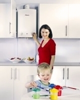 Greenstar gas fired boiler